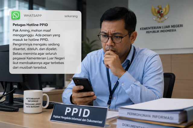 Ilustrasi PPID dibuat dengan bantuan AI