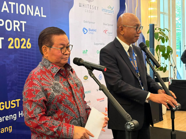 Gubernur DKI Jakarta Pramono Anung usai menghadiri Indonesia International Transport Summit 2026 di kawasan Kebayoran Baru, Jakarta Selatan, Kamis (20/8/2026). Foto: Nauval Pratama/kumparan