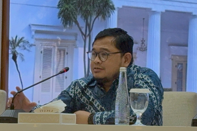 Direktur Asia Timur Kementerian Luar Negeri Arifianto Sofiyanto dalam press briefing soal CSD Indonesia-RRT mendatang di kantor Kemlu, Jakarta, Kamis (20/8/2026). Foto: Joakhim Tharob/kumparan