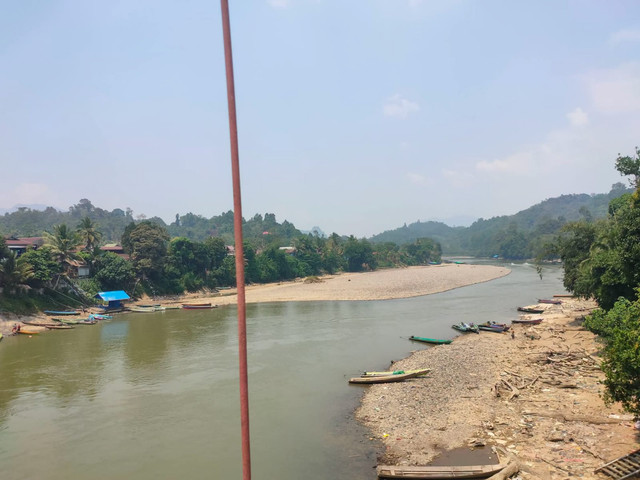 Kondisi terkini sungai mahakam di Mahakam Ulu, Kalimantan Timur. Foto: Dok. Istimewa