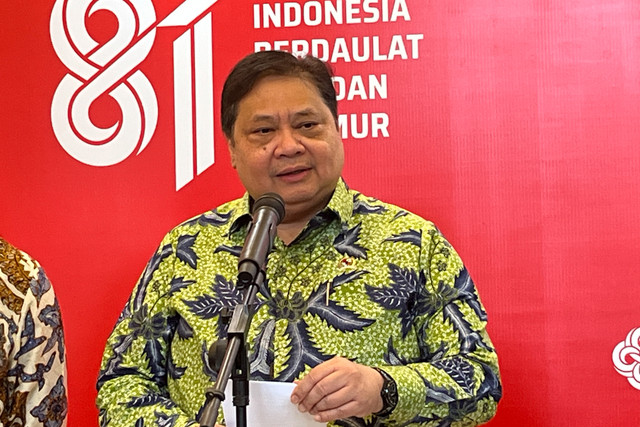 Menko Bidang Perekonomian Airlangga Hartarto di Kantor Kemenko Bidang Perekonomian, Jakarta Pusat, Kamis (20/8/2026). Foto: Widya Islamiati/kumparan