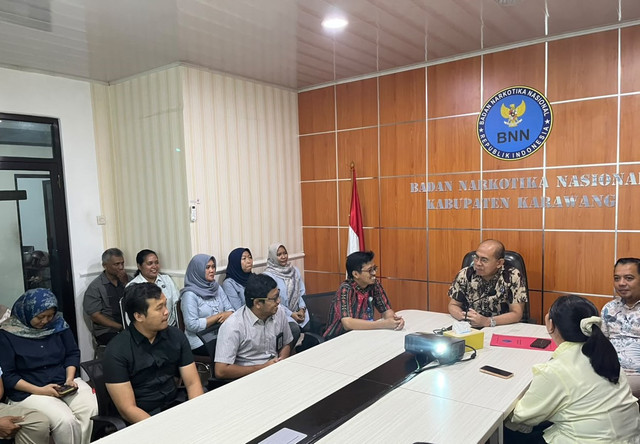 Suasana hangat kunjungan ke BNNK Karawang. Foto: dok. pribadi