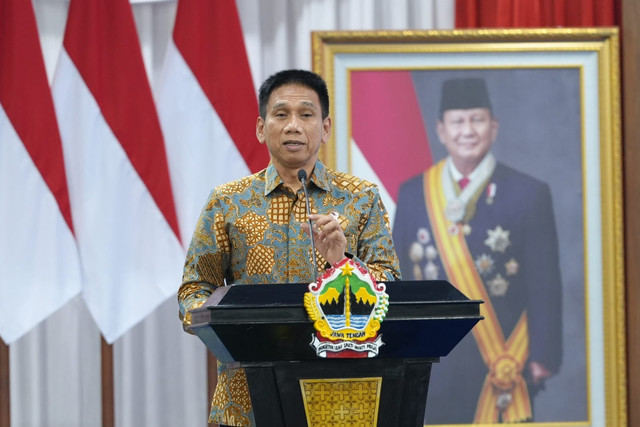 Wamendagri Akhmad Wiyagus dalam Rakor Penguatan Tata Kelola Pemerintahan Daerah dan Pencegahan Korupsi di Semarang, Jawa Tengah, Kamis (20/8/2026). Foto: Dok. Kemendagri