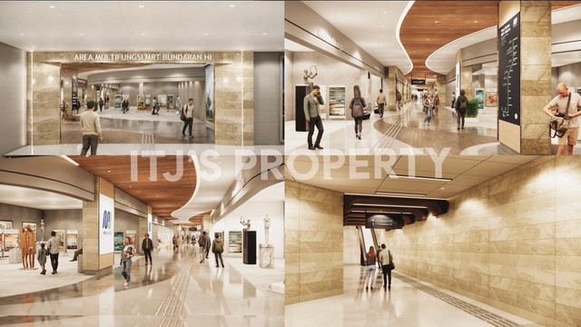 Desain extended concourse Bundaran HI. Foto: Dok.  PT ITJ