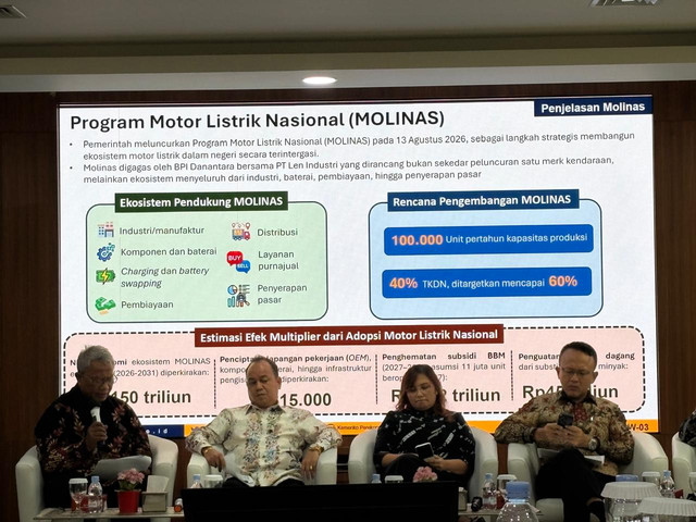 Diskusi Motor Listrik Nasional (Molinas) di Bisnis Indonesia. Foto: Fitra Andrianto/kumparan