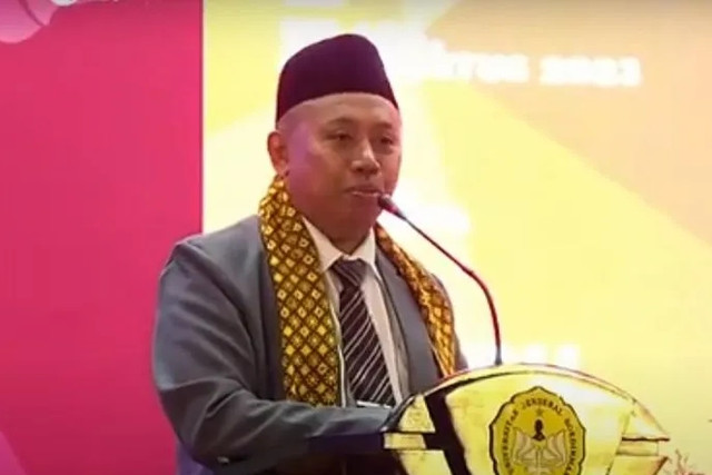 Rektor Universitas Jenderal Soedirman (Unsoed) Akhmad Sodiq. Foto: Sumarwoto/ANTARA