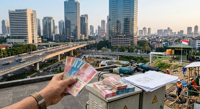 Gambar Ilustrasi Rupiah dalam Mendorong Pertumbuhan Ekonomi dan Pembangunan Nasional, Sumber: AI Generated