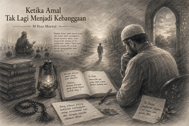 Ketika Amal Tak Lagi Menjadi Kebanggaan, sebuah refleksi (Generated by AI)