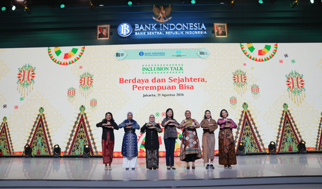 Gambar Deputi Gubernur Bank Indonesia, Filianingsih Hendarta, dalam Inclusion Talk “Berdaya dan Sejahtera, Perempuan Bisa, Sumber : Website Bank Indonesia-Publikasi Ruang Media