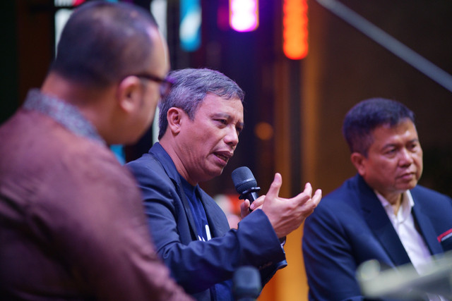 Direktur Utama BTN Nixon L.P. Napitupulu dalam konferensi pers ICX Jakarta 2026 di Jakarta, Kamis (20/8/2026). Foto: BTN