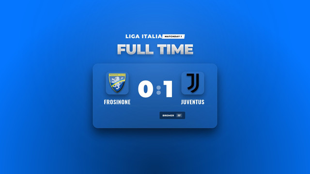 Hasil Liga Italia: Gol Tunggal Bremer Bawa Juventus Kalahkan Frosinone