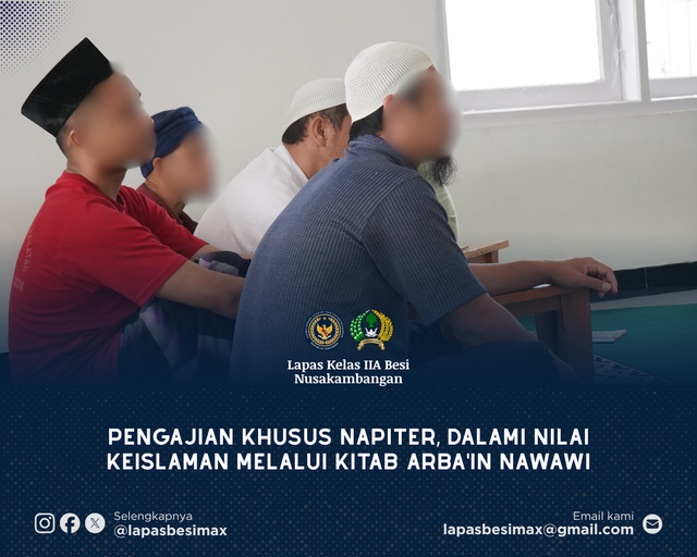 Pengajian Khusus Napiter, Dalami Nilai Keislaman Kitab Arba'in Nawawi