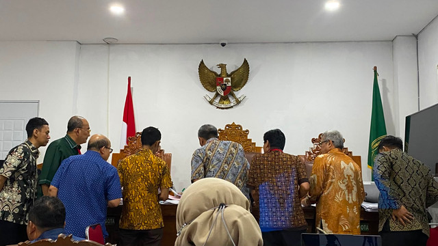 Sidang praperadilan Febrie Adriansyah agenda bukti termohon di Pengadilan Negeri Jakarta Selatan, Senin (24/8/2026). Foto:  Nabilah Siti/kumparan