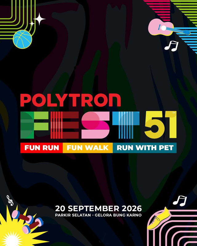 Polytron Fest 2026 akan memadukan olahraga, musik, dan kuliner dalam satu tempat yang sama. Foto: dok. Polytron