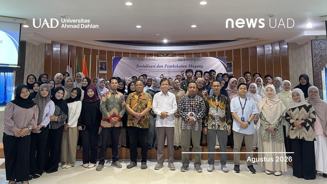Prodi Perbankan Syariah FAI Universitas Ahmad Dahlan (UAD) gelar sosialisasi dan pembekalan magang (Foto. Ana)