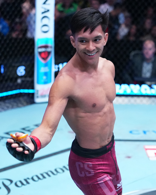 Petarung MMA Indonesia, Bilal Alakai Hasan, usai menang di Dana White's Contender Series pada Agustus 2026. Foto: DWCS