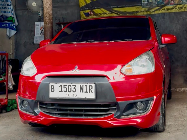 Mitsubishi Mirage di bengkel Bangun Motor, Ciracas, Jakarta Timur. Foto: Alvian Yoga Yulianto/kumparan