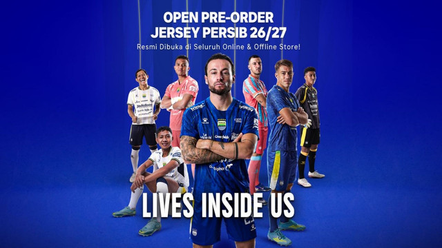 Ilustrasi jersey Persib 2026/2027. Foto: persib.co.id