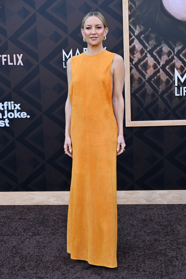 Aktris AS Kate Hudson menghadiri pemutaran perdana film Netflix "Marty, Life is Short" di The Egyptian Theater di Los Angeles pada 6 Mei 2026. Foto: LISA O'CONNOR / AFP