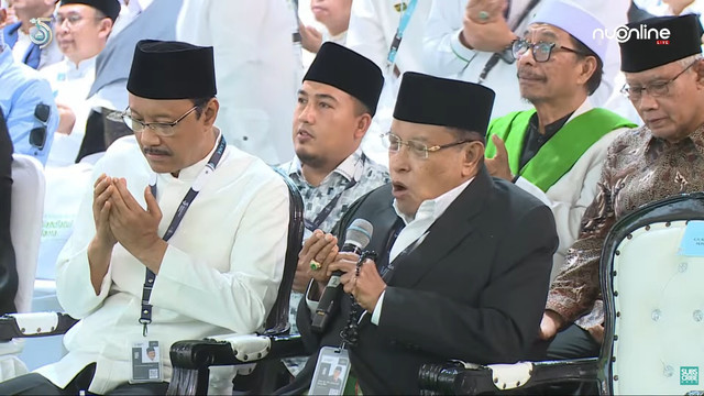 Mantan Ketua PBNU Said Aqiel Siradj menghadiri Pembukaan Muktamar Ke-35 Nahdlatul Ulama di Tambakberas, Jombang, Jawa Timur, Kamis (27/8/2026). Foto: Youtube/NU Online