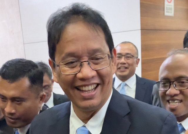 Menteri Keuangan Purbaya Yudhi Sadewa saat ditemui usai rapat kerja bersama Badan Anggaran (Banggar) DPR RI di Kompleks Parlemen Senayan di Jakarta Selatan, Kamis (27/8/2026). Foto: Najma Ramadhanya/kumparan