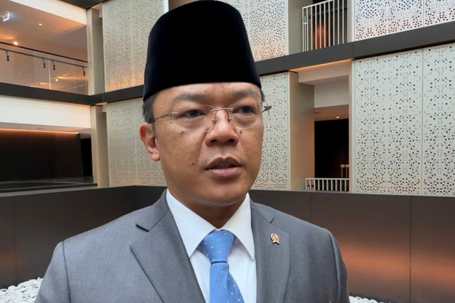 Menlu Sugiono memberi keterangan pers usai forum bilateral Joint Ministerial Commission (JMC) ke-13 RI-Selandia Baru di Auckland, Jumat (28/8/2026). Foto: Firda Brillianti/kumparan