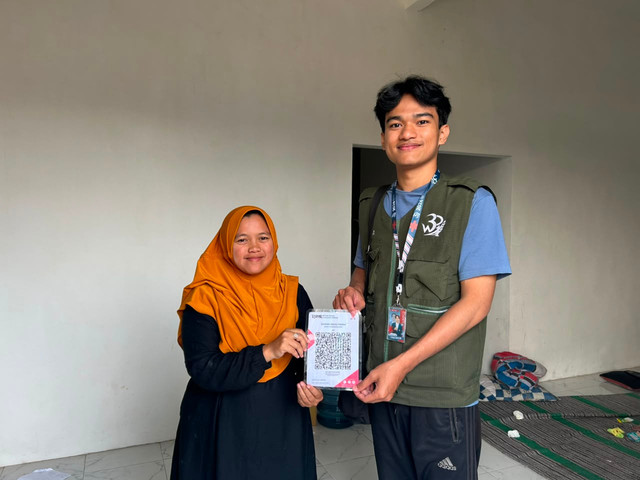 Dokumentasi pembuatan QRIS kepada UMKM. Dok. Istimewa