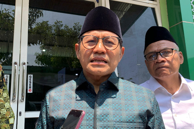 Menko Pemberdayaan Masyarakat, Muhaimin Iskandar atau Cak Imin di Ponpes Mamba'ul Ma'arif, Denanyar, Kabupaten Jombang, Jumat (28/8/2026). Foto: Farusma Okta Verdian/kumparan