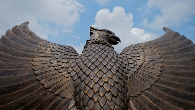  Ilustrasi Garuda Pancasila. Foto: Shutter Stock
