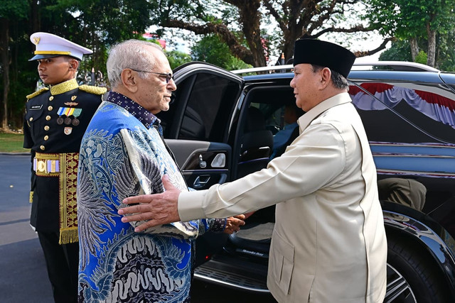 Presiden Prabowo Subianto bertemu dengan Presiden Timor Leste Jose Ramos-Horta dan sejumlah peraih Nobel di Istana Kepresidenan Jakarta, Jumat (28/8/2026). Foto: Muchlis Jr/Biro Pers Sekretariat Presiden
