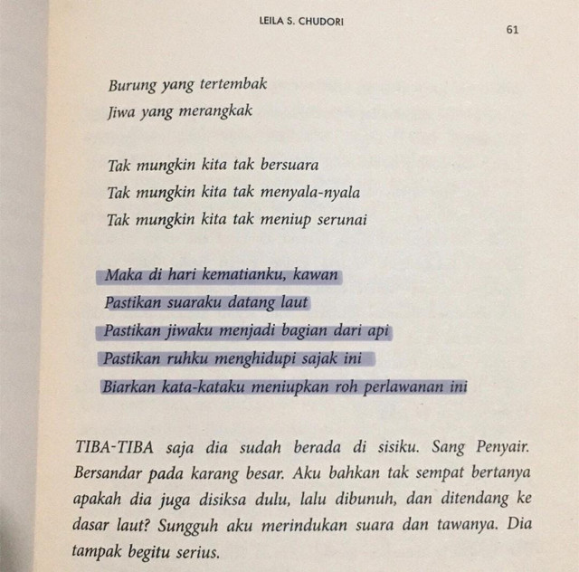 Buku "Laut Bercerita." Dok. Pribadi.