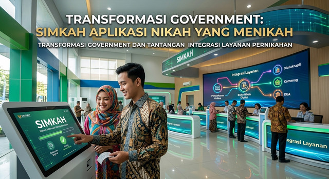 Ilustari Tranformasi Digital Sistem Manajemen Nikah.