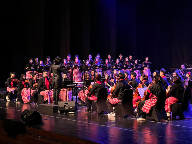 Konser Orkestra dan Paduan Suara Internalisasi Kesejarahan “Serenade Bunga Bangsa (SBB) XII” di Concert Hall Taman Budaya Yogyakarta, Jumat (28/8). Foto: Pandangan Jogja/Danang BK.