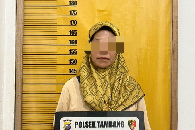 Pelaku pembakaran hutan dan lahan di Tambang, Pekanbaru. Foto: Dok. Istimewa