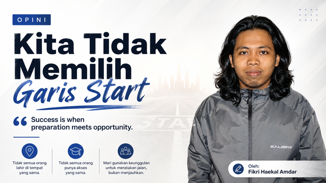 Unfair advantage dan ketimpangan garis start. Ilustrasi: AI Generated