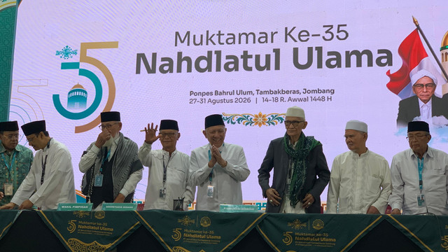 KH Abdul Hakim Mahfudz atau Gus Kikin usai terpilih Ketua Umum PBNU masa khidmat 2026-2031, Senin (31/8/2026). Foto: Farusma Okta Verdian/kumparan