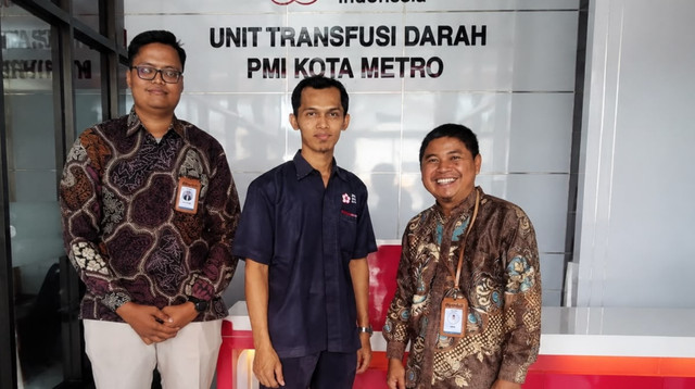Kunjungan tim DT Peduli Metro ke Kantor PMI Kota Metro untuk Menjalin Sinergi Kegiatan Donor Darah di wilayah Kota Metro (Sumber: DT Peduli)