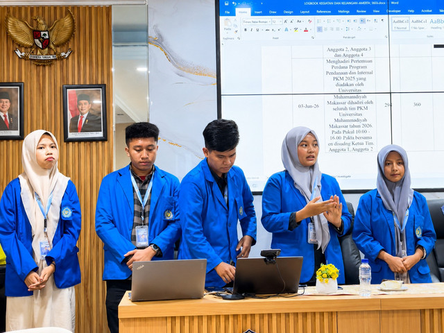 Mahasiswa Unismuh Makassar Peraih Juara Ke 2 PKM Karsa Cipta (Foto: LPKA Unismuh Makassar)