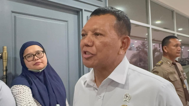 Wamensesneg Bambang Eko Suhariyanto di Kompleks Parlemen, Senayan, Jakarta, Senin (31/8). Foto: Nasywa Athifah/kumparan