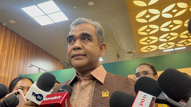 Ketua MPR Ahmad Muzani di Kompleks Parlemen, Senayan, Jakarta, Senin (31/8/2026). Foto: Nasywa Athifah/kumparan