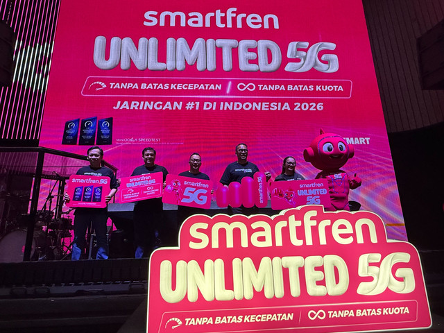 Jaringan Unlimited 5G Smartfren. Foto: XLSmart