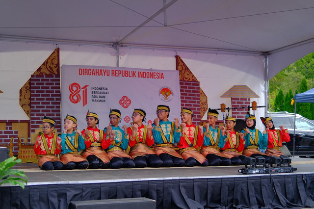 Suasana rangkaian perayaan HUT ke-81 RI di KBRI Ottawa. Foto: Dok. Istimewa