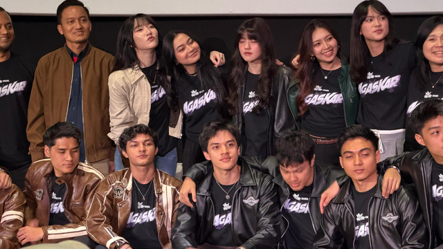 Konferensi pers dan cast reveal series Agaskar di kawasan Senayan, Jakarta Pusat, Selasa (1/9/2026). Foto: Aprilandika Pratama/kumparan