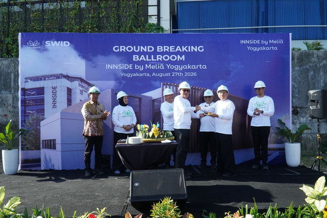 Ground Breaking Ballroom INNSiDE by Meliá Yogyakarta, pada Kamis (27/80. Foto: Dok. Istimewa.