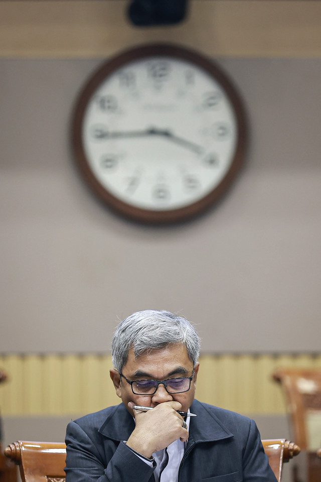Ketua Komisi Pemberantasan Korupsi (KPK) Setyo Budiyanto mengikuti rapat kerja dengan Komisi III DPR di Kompleks Parlemen, Senayan, Jakarta, Selasa (1/9/2026). Foto: Dhemas Reviyanto/ANTARA FOTO