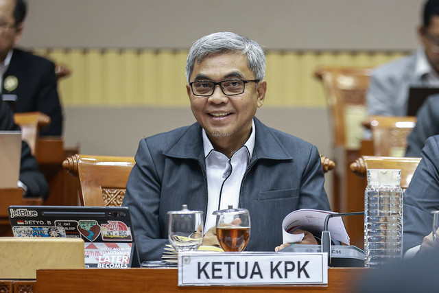 Ketua Komisi Pemberantasan Korupsi (KPK) Setyo Budiyanto mengikuti rapat kerja dengan Komisi III DPR di Kompleks Parlemen, Senayan, Jakarta, Selasa (1/9/2026). Foto: Dhemas Reviyanto/ANTARA FOTO