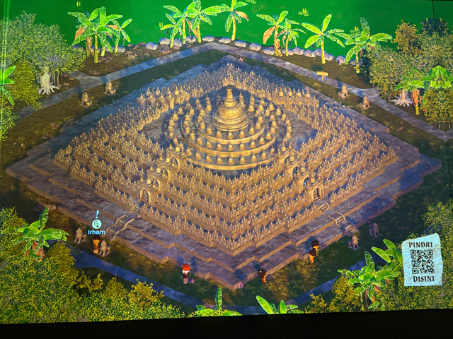 Purwacarita Borobudur, pengalaman imersif yang dihadirkan oleh Galeri Indonesia Kaya untuk menelusuri kisah penciptaan Candi Borobudur. Foto: Salsha Okta Fairuz/kumparan