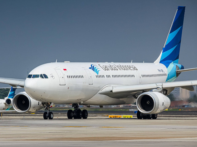Pesawat Garuda Indonesia. Foto: KeleX Pictures/Shutterstock