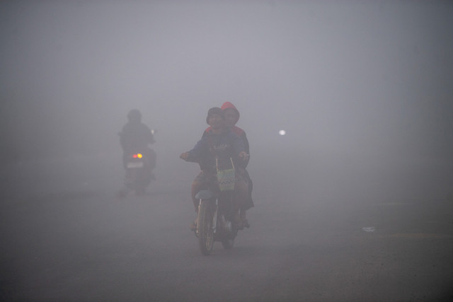 Ilustrasi kabut asap. Foto: Nova Wahyudi/ANTARA FOTO