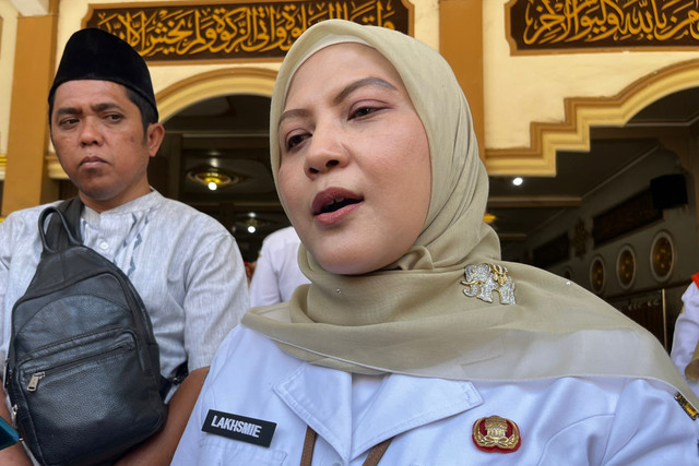Kepala Dinas Kesehatan Sidoarjo, Lakhsmie Herawati Yuwanita di Ponpes Manbaul Hikam Sidoarjo, Rabu (2/9/2026). Foto: Dok. Istimewa